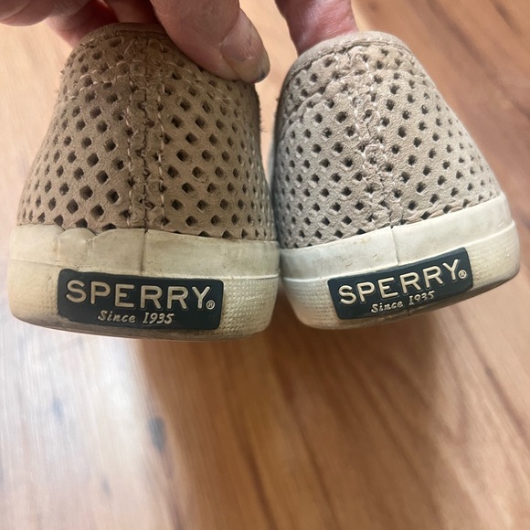 Sperry mesh leather upper slip on shoe, size 8 - Picture 4 of 5
